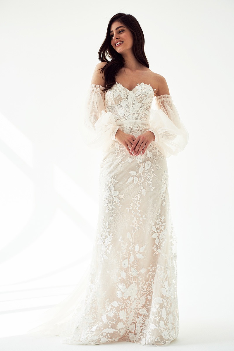 Das Brautkleid 2208 vom Hersteller Mia Lavi, bei Ivory & Blush